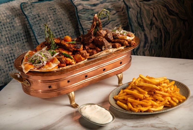 Lamb chops copper boat