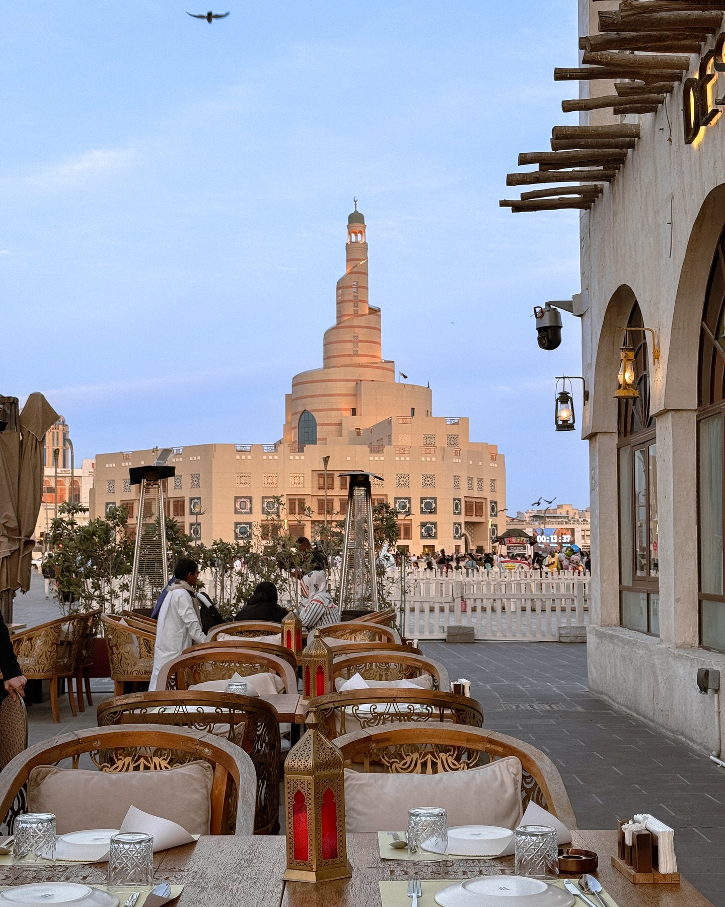 Terrace view of Fanar Mosque